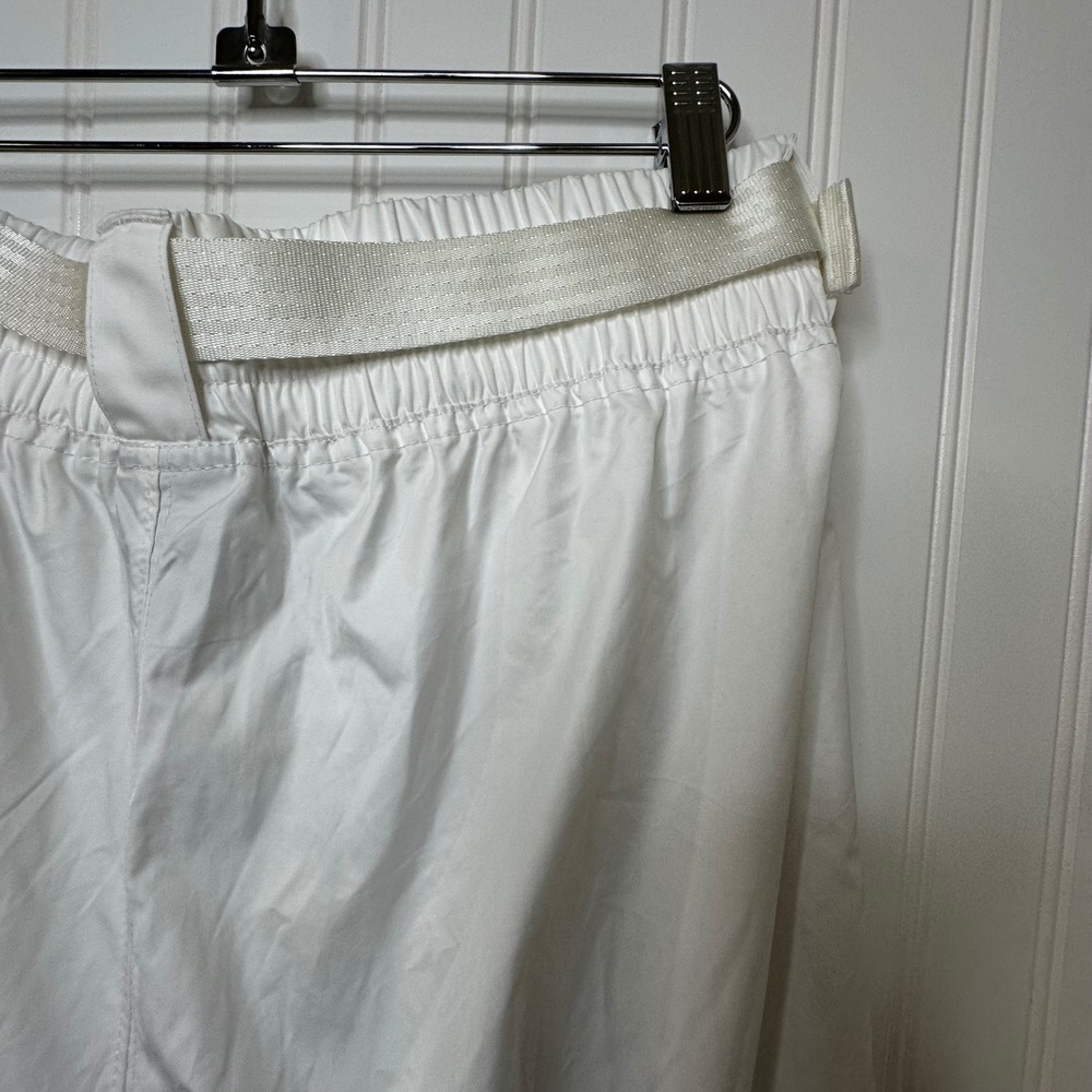 Nike Sportswear Women's Woven Cargo Joggers in White Belted wBlack Swoosh Size M - Picture 15 of 16
